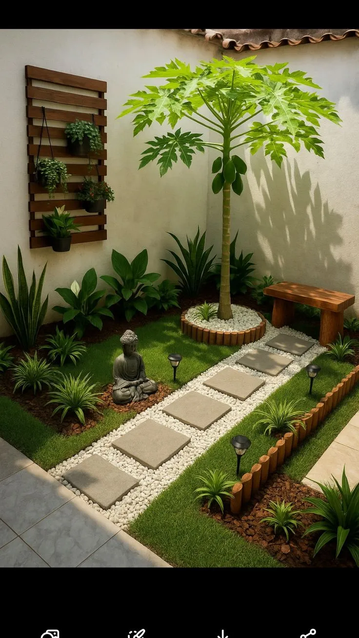 7 ideas para llenar tu patio de plantas y que no se vea saturado aunque esté pequeño