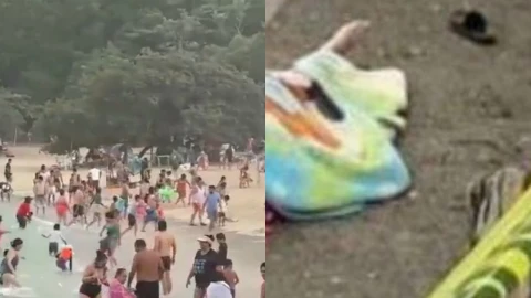 urista MUERE al caerle un rayo en playa de Huatulco