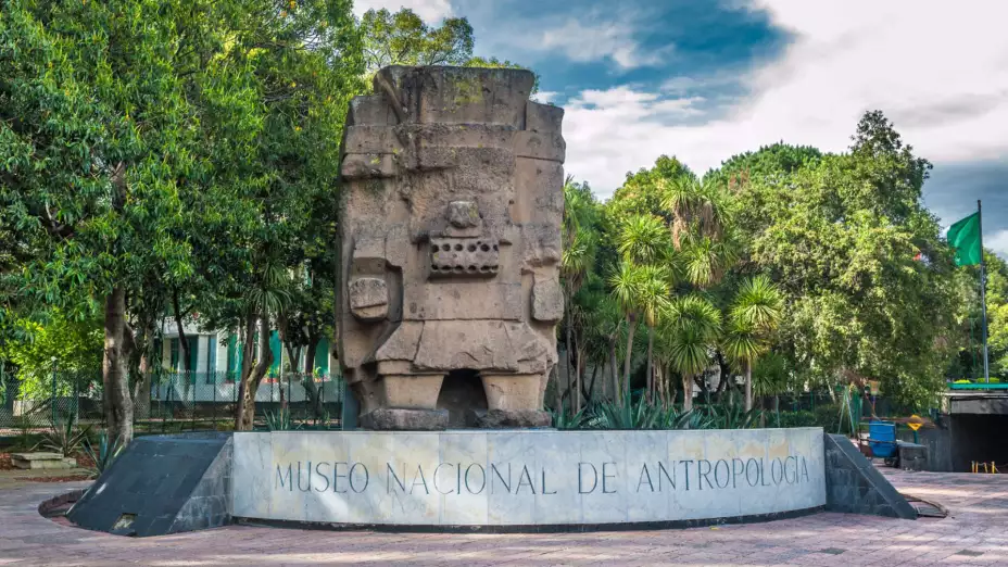 El Monolito de Tláloc en el Museo Nacional de Antropología.