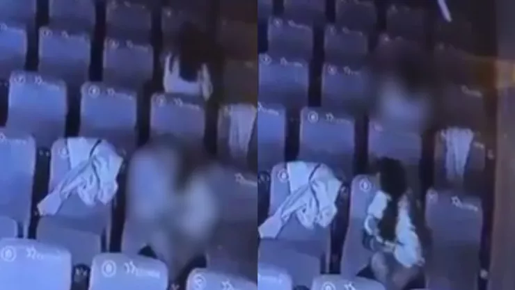 Filtran video al interior de un cine