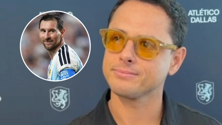 Chicharito y Messi