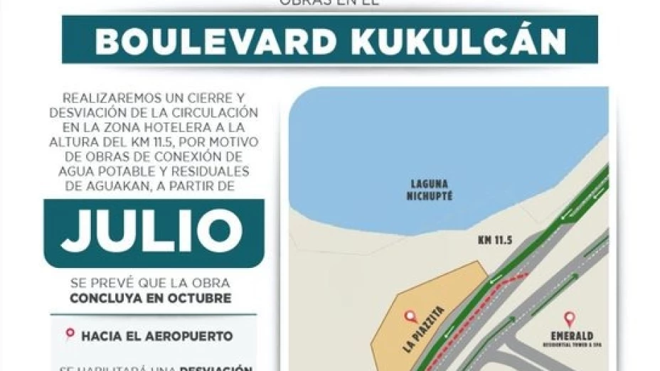Habrá una nueva forma de circular por el Boulevard Kukulcán en Cancún