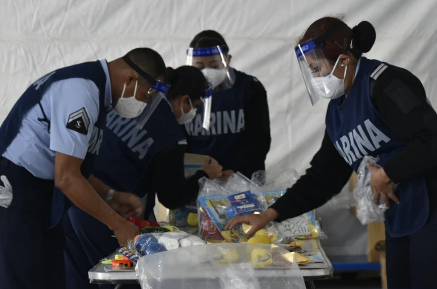 Respetando las normas sanitarias, nada nos impidió verlos felices
