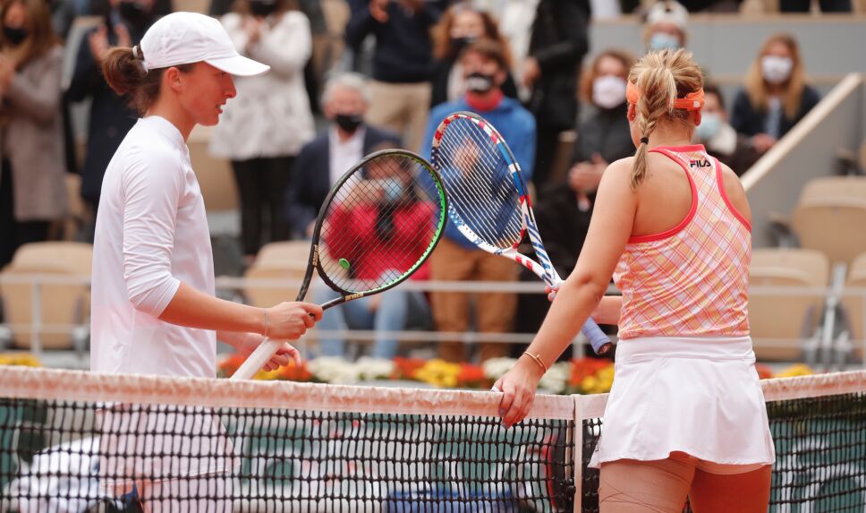 Iga Swiatek y Sofia Kenin