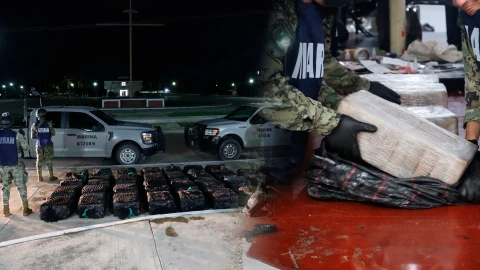 MARINA DECOMISA DROGA EN CHIAPAS