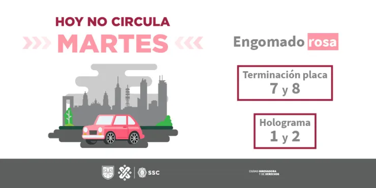 Hoy No Circula: Los autos que descansan el martes