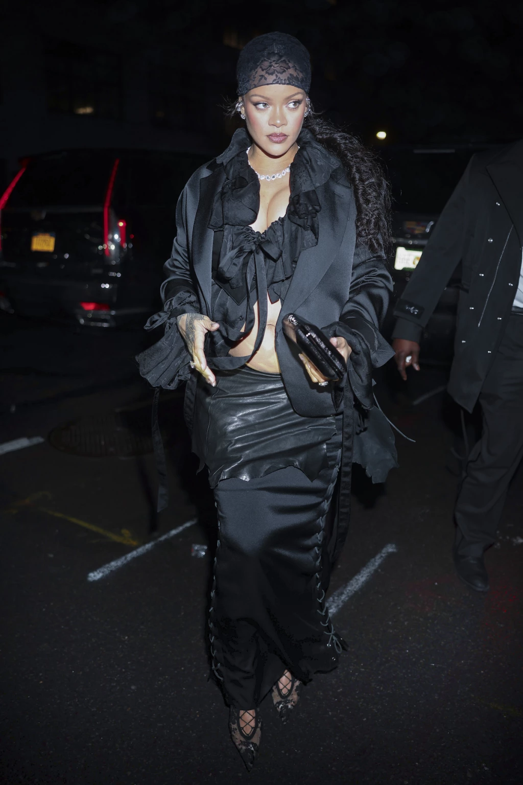 rihanna en la post fiesta met gala