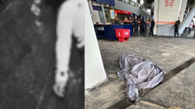 Accidente cae aficionado en estadio Azteca