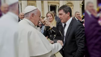 famosos con el papa francisco