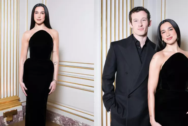 Dua Lipa y Callum Turner en evento Tiffany en París