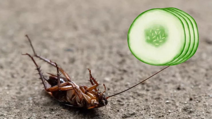 Con pepino El truco para evitar las cucarachas en el hogar
