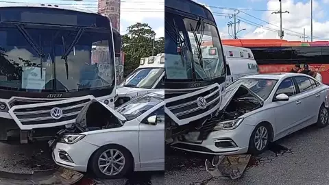 ¡Otro más! Fuerte accidente deja a 14 personas lesionadas en Av. Bonampak de Cancún.jpg