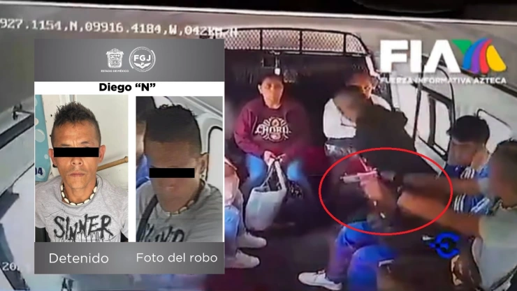 Las autoridades recuperaron mochilas robadas a los pasajeros.