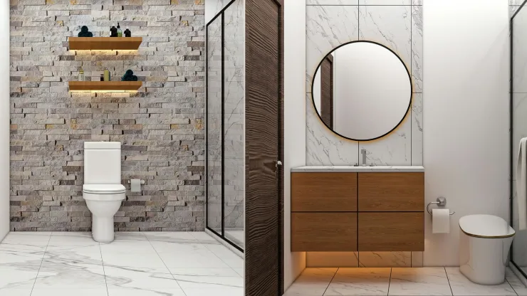 remodelacion de baño moderno