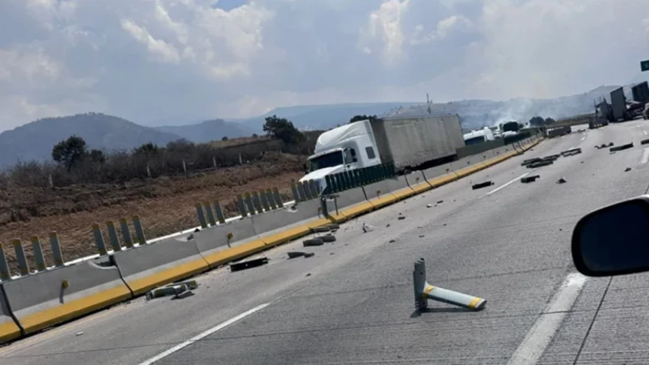 Accidente en la autopista México-Puebla hoy 23 de abril de 2024 provoca tráfico
