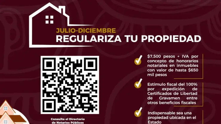 Ponen en marcha el programa “En Julio-Diciembre Regulariza tu Propiedad”: Aquí los detalles