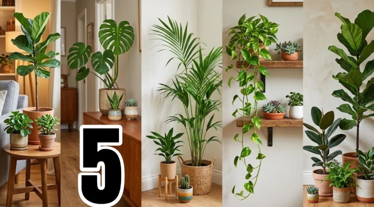 5 maneras de combinar plantas altas y pequeñas para hacer que tu sala parezca más elegante