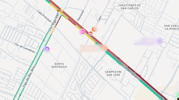 Caos vial en León: Accidente en el bulevar Aeropuerto genera intenso tráfico