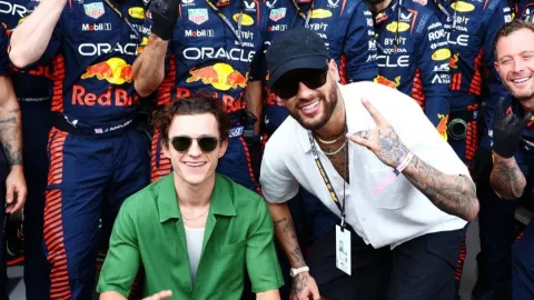 Neymar y Tom Holland 