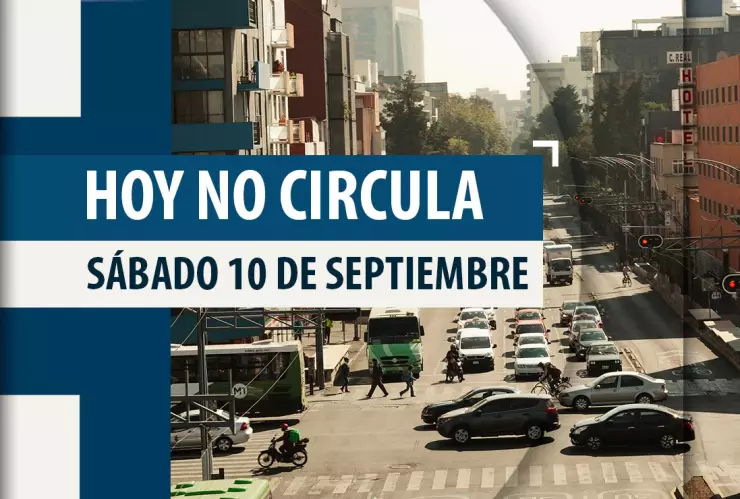 Hoy No Circula Sabatino 10 septiembre CDMX Edomex