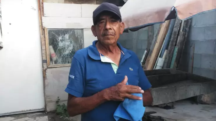 Don Nicolás arrollado en Tijuana.