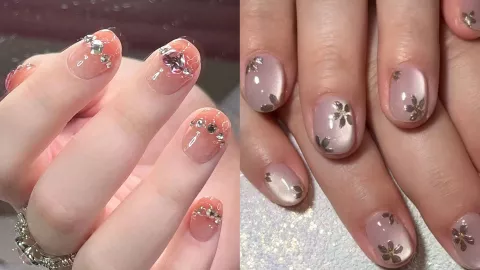 Los diseños de uñas corenas con cristal son tendencia esta primavera 2026