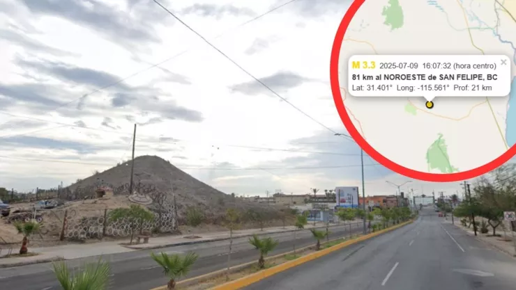 Sismo en San Felipe el 9 de julio de 2025