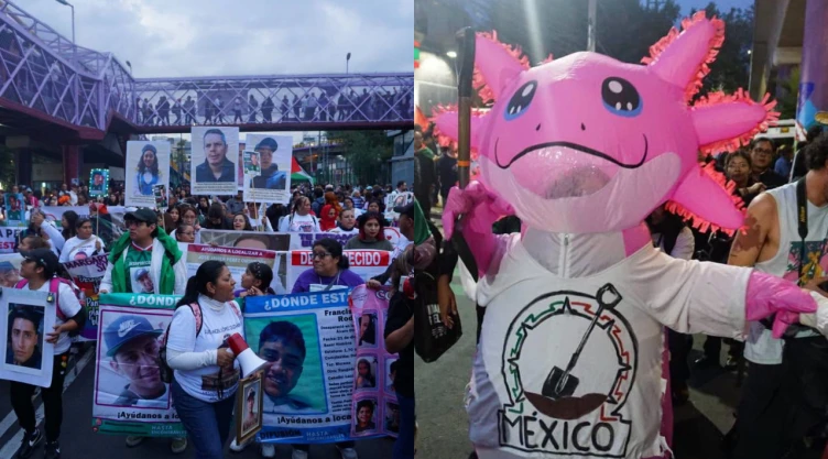 Velada de madres buscadoras en Calzada de Tlalpan