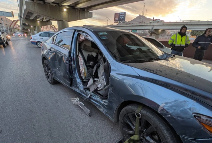 Choque en la avenida Pacheco.