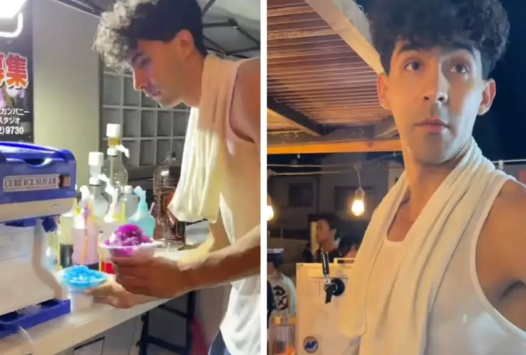 Tiktoker mexicano vende raspados en Japón 