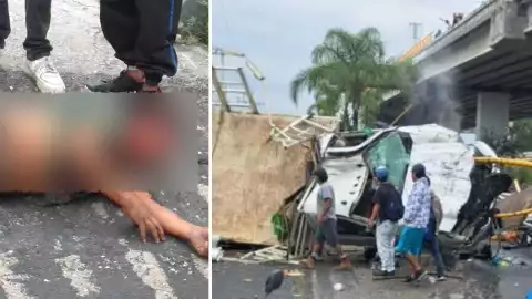 hombre cae puente Cuernavaca
