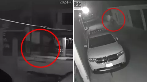 Imágenes nocturnas captadas por cámara de seguridad desatan debate sobre una figura legendaria