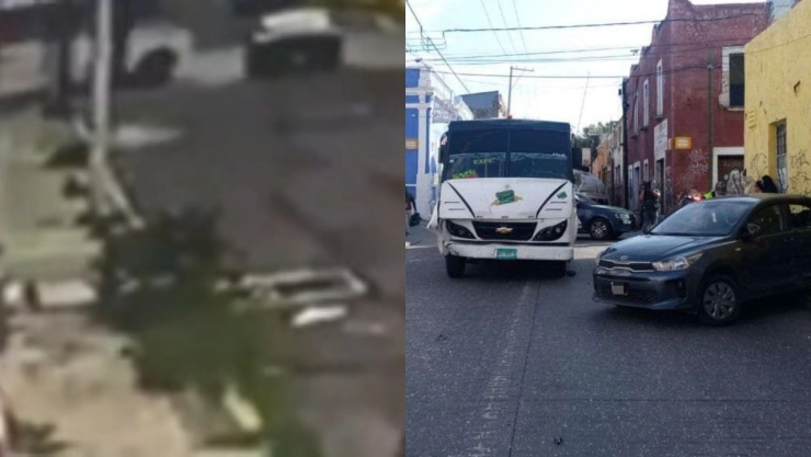choque entre Ruta 12 y auto en el Barrio de Santa Anita