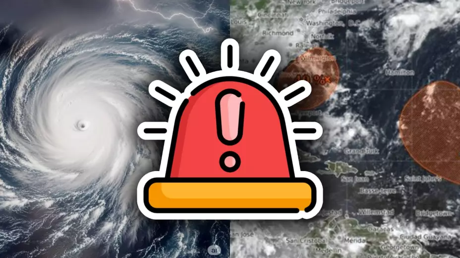 ¡Atención, Atlántico! 40% de probabilidad de desarrollo ciclónico en los siguientes 7 días: ¿Cuál es la ubicación de la zona de baja presión?