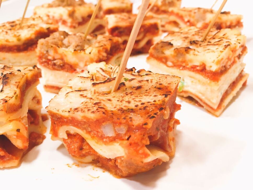 mini lasagnas, Cocineros Mexicanos