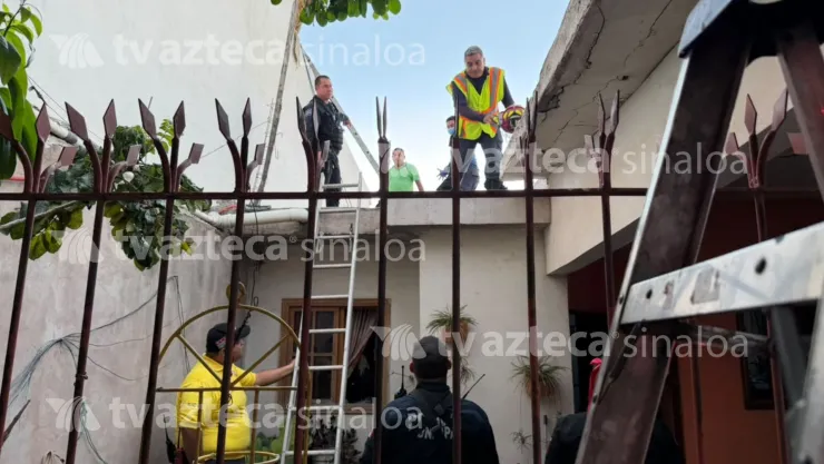 Hombre recibe descarga eléctrica en la colonia Álamos Uno, en Los Mochis