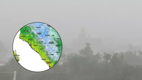 Frente Frío 27 en Sinaloa