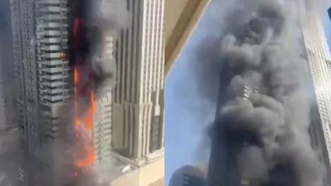 Incendio en Dubái consume a la Torre Tigre