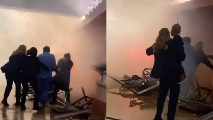 Auto se estrella en sala de emergencias