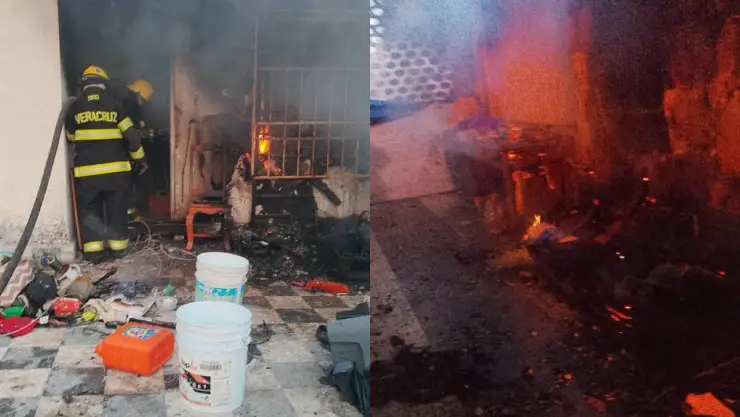 ¡Movilización! Incendio en vivienda del Centro de Veracruz; esto se sabe