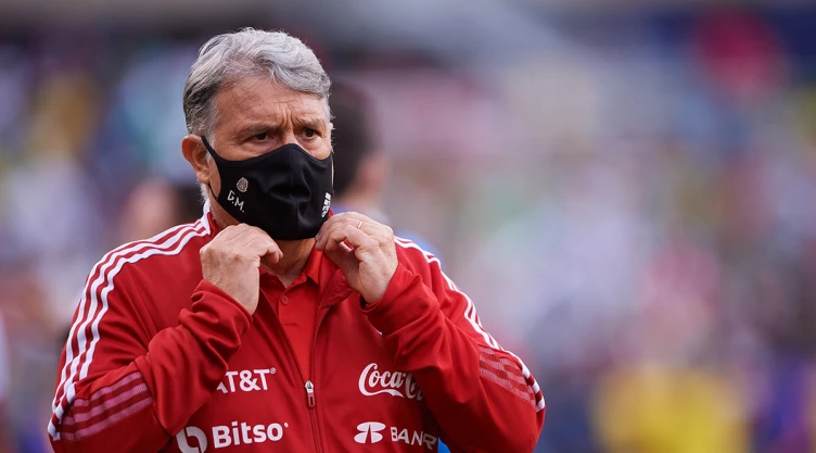 Gerardo ‘Tata’ Martino en el partido ante Ecuador