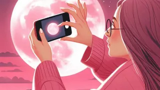 ¡Igual que un profesional! 3 trucos para tomarle fotos a la Luna Rosa sólo con tu celular en abril 2025
