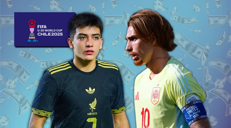 El valor de plantilla de México y España Sub-20