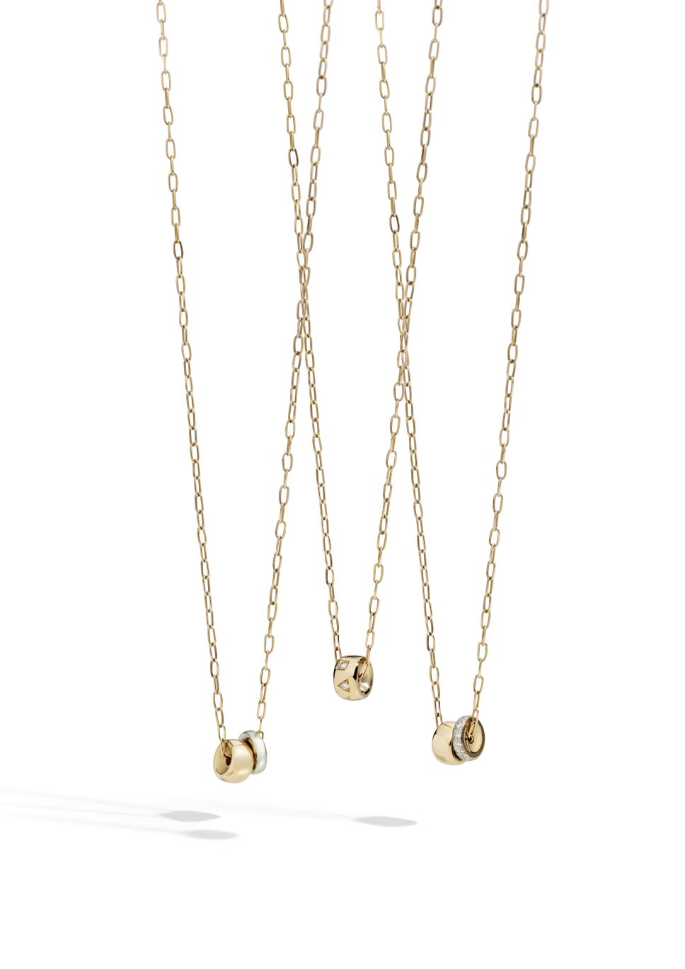 Gold Collection rose gold pendants with chain by Pomellato.jpg
