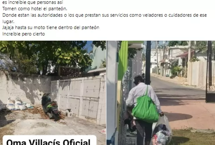 ¡Es el colmo! Visita la tumba de su papá y descubre que una pareja vive ahí