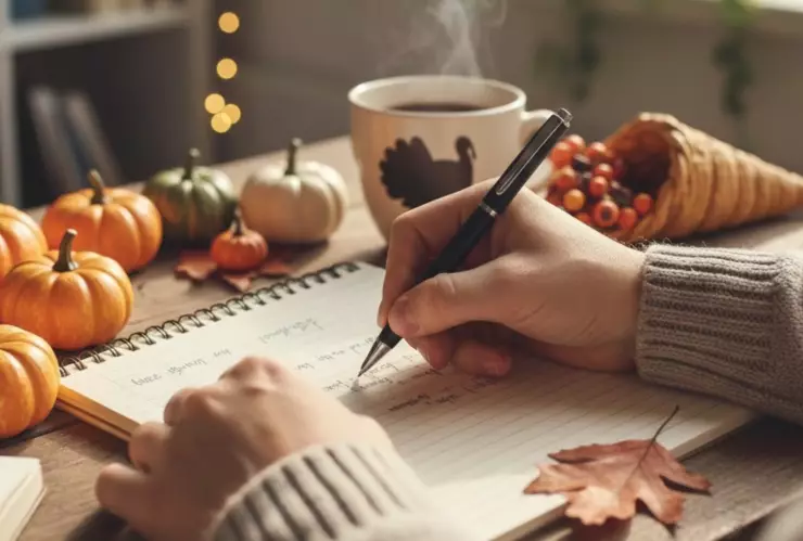 Este Día de Acción de Gracias escribe en tu journal: Utiliza este prompt para agradecer HOY, jueves 27 de noviembre de 2025