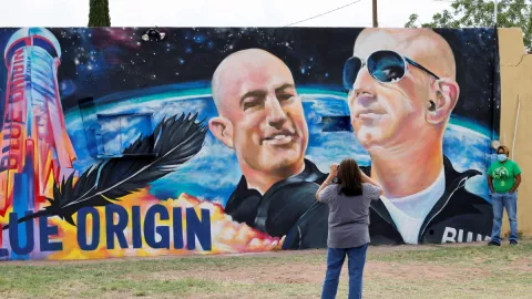 Mural de Jeff Bezos