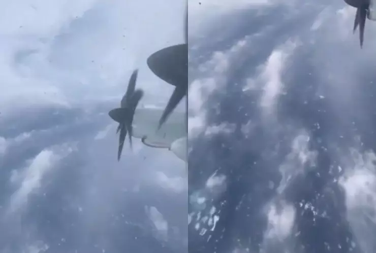 VIDEO | ¡IMPACTANTE! Así fue captado el ojo del Huracán Milton desde un avión