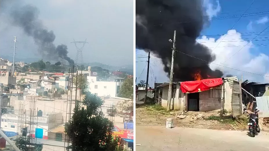 La densa columna de humo alertó a vecinos; no hubo personas lesionadas