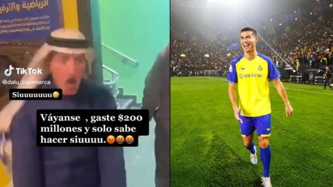 Jeque árabe explota con Crisitano Ronaldo.